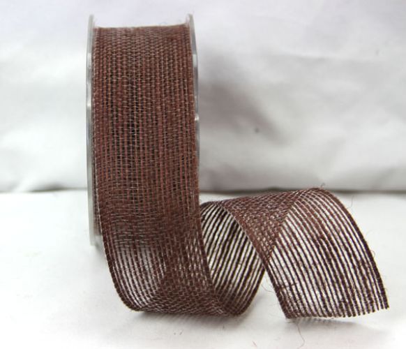 Green Tara - 38mm Natural Jute Ribbon Dark Brown